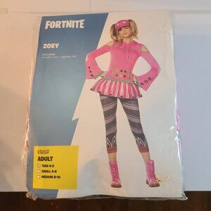 New Spirit Fortnite Zoey Costume Size Adult Teen 0-2